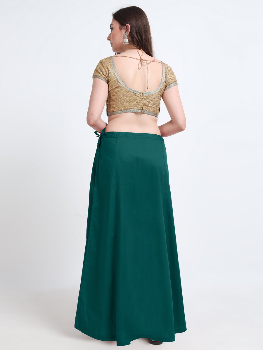 GlamLilly Cotton Saree Inskirt · Deep Lake