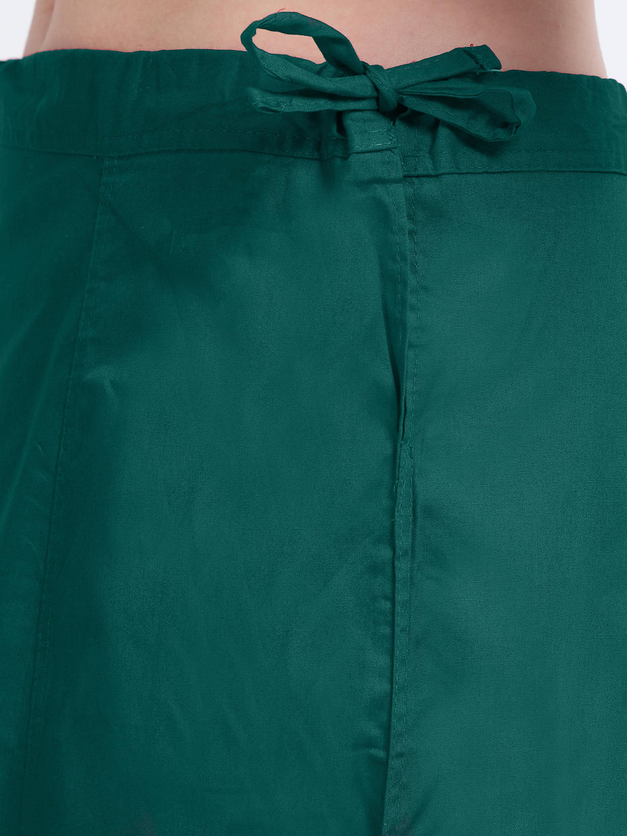 GlamLilly Cotton Saree Inskirt · Deep Lake