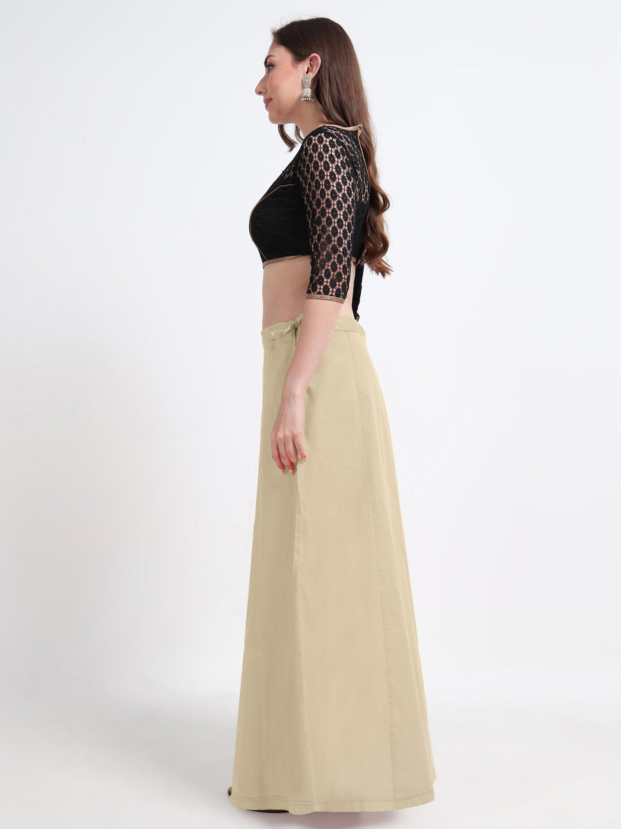 GlamLilly Cotton Saree Inskirt · Taos Taupe