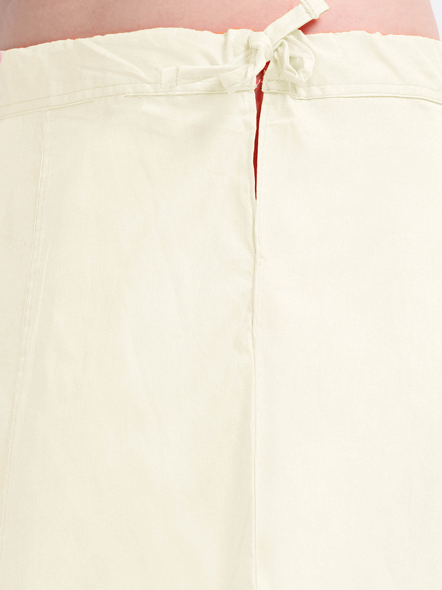 GlamLilly Cotton Saree Inskirt · Pristine