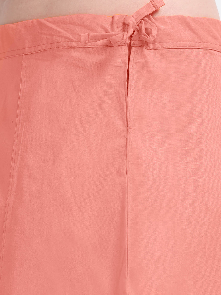 GlamLilly Cotton Saree Inskirt · Shrimp