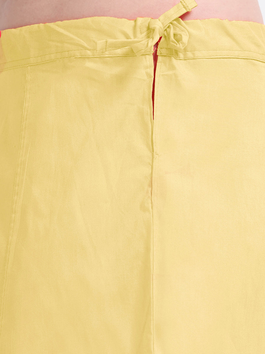 GlamLilly Cotton Saree Inskirt · Almond Oil
