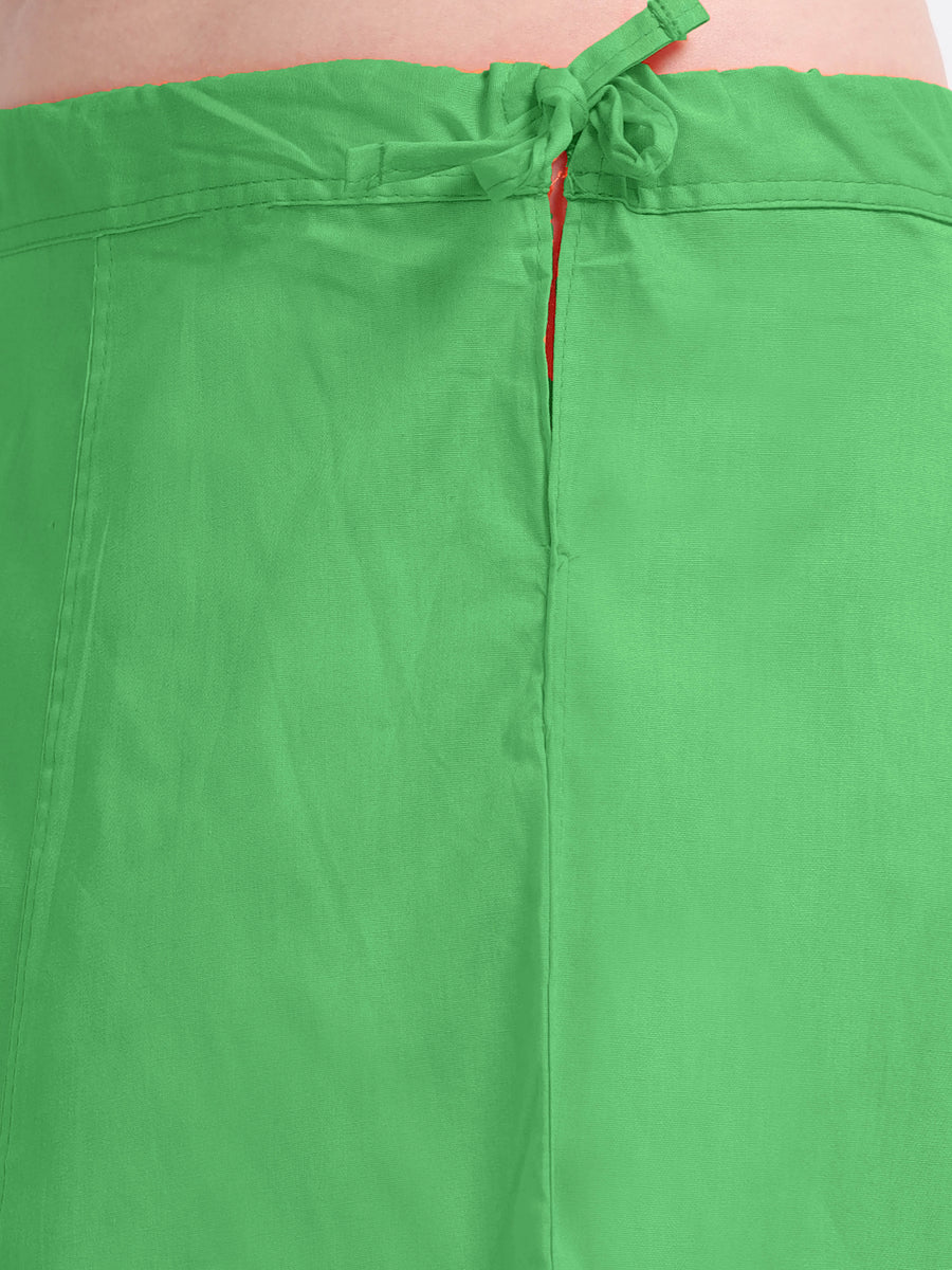 GlamLilly Cotton Saree Inskirt · Green (0731)