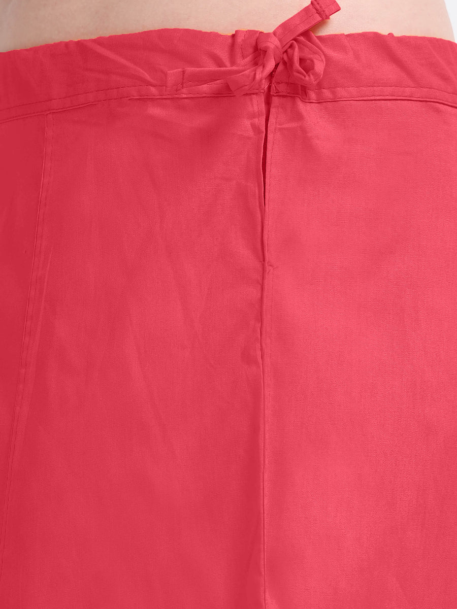 GlamLilly Cotton Saree Inskirt · Carmine