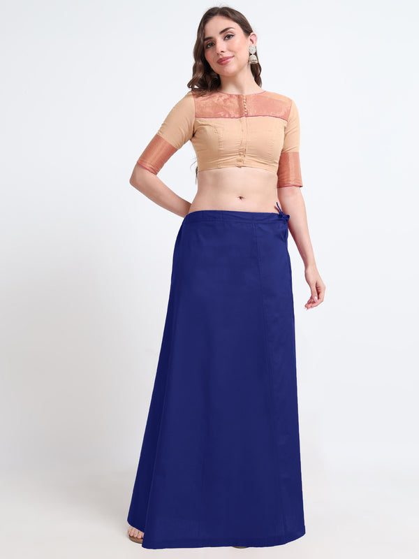 GlamLilly 100% Cotton Inskirt - Mazarine Blue0014