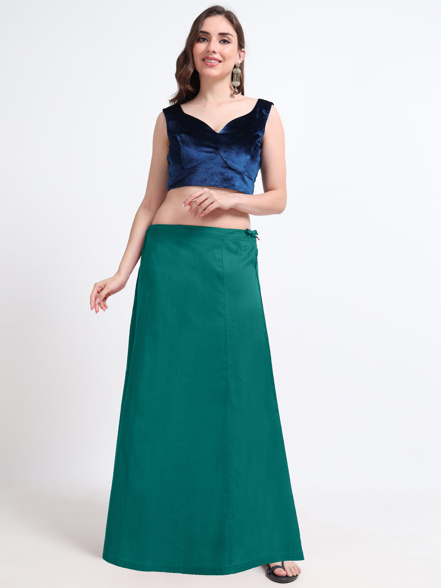 GlamLilly Cotton Saree Inskirt · Cadmium Green