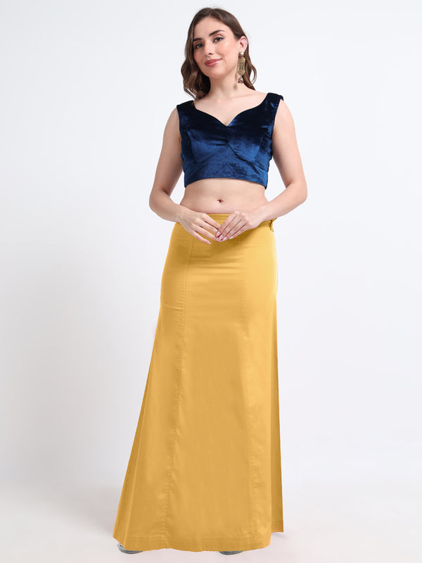 GlamViva Cotton Stretch Inskirt - Light Yelllow0075