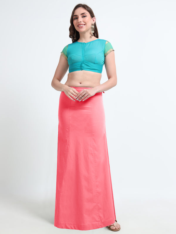 GlamViva Cotton Stretch Inskirt - Coral0078