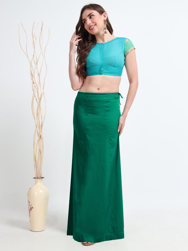 GlamViva Cotton Stretch Inskirt - Green 0112
