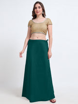 GlamLilly Cotton Saree Inskirt · Deep Lake
