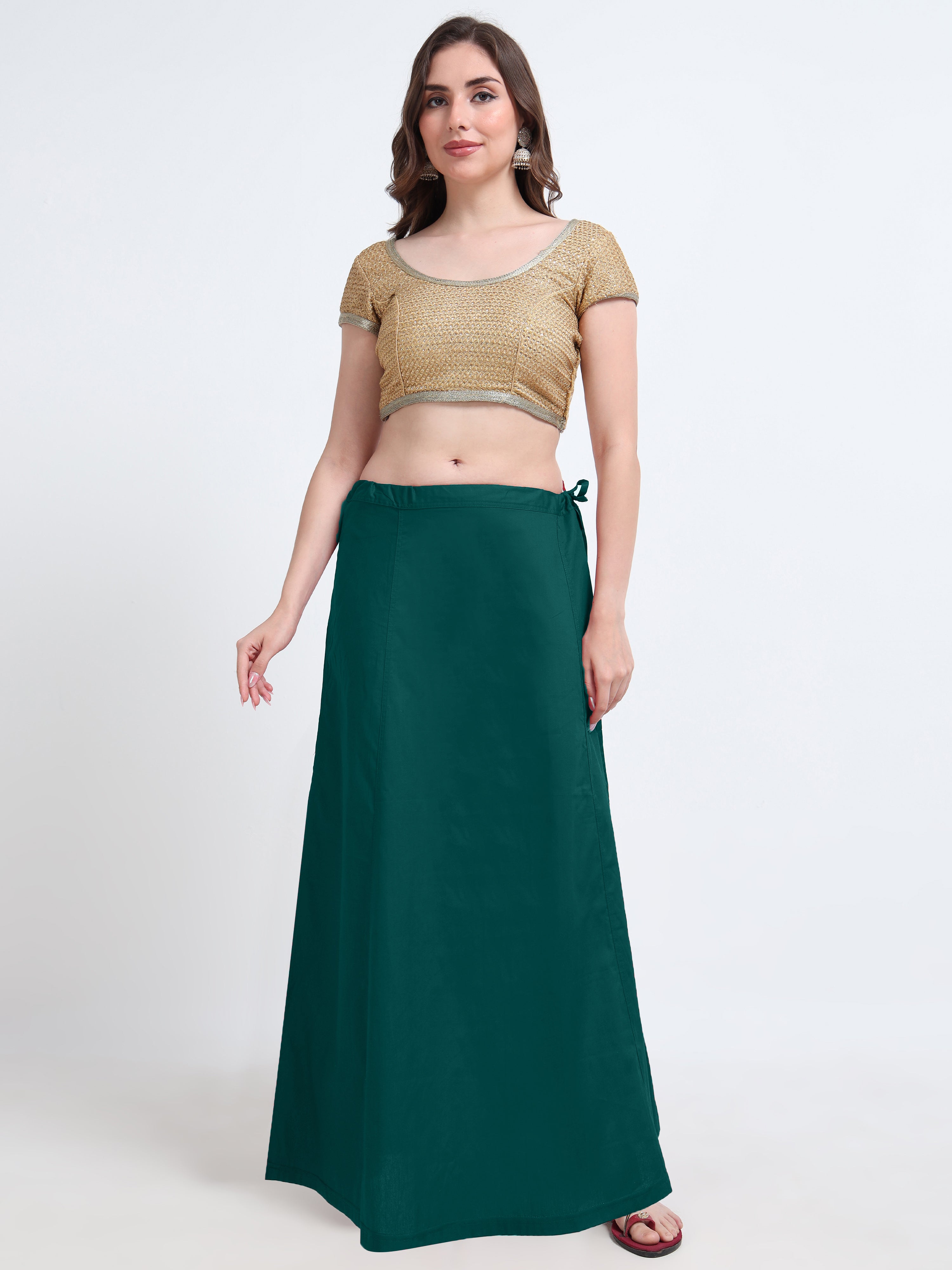 GlamLilly 100% Cotton Inskirt - Deep Lake3283