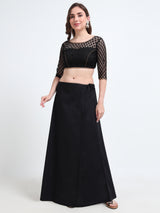 GlamLilly Cotton Saree Inskirt · Anthracite