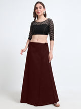 GlamLilly Cotton Saree Inskirt · Burgundy