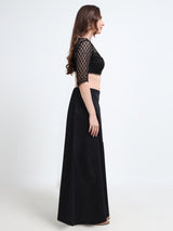 GlamLilly Cotton Saree Inskirt · Anthracite