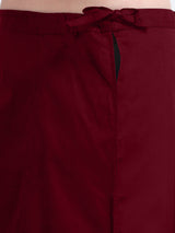 GlamLilly Cotton Saree Inskirt · Dark Red