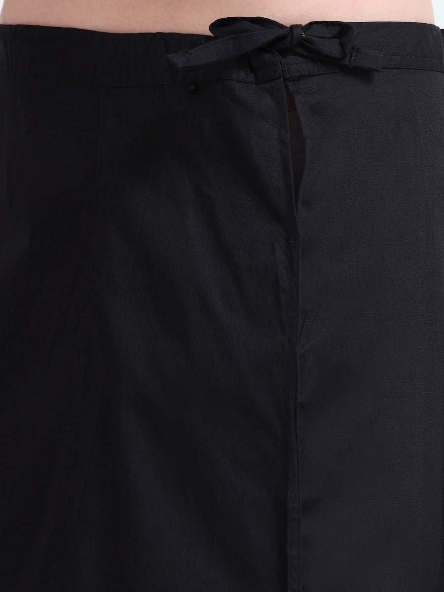GlamLilly Cotton Saree Inskirt · Anthracite