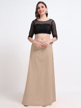 GlamLilly Cotton Saree Inskirt · Champagne