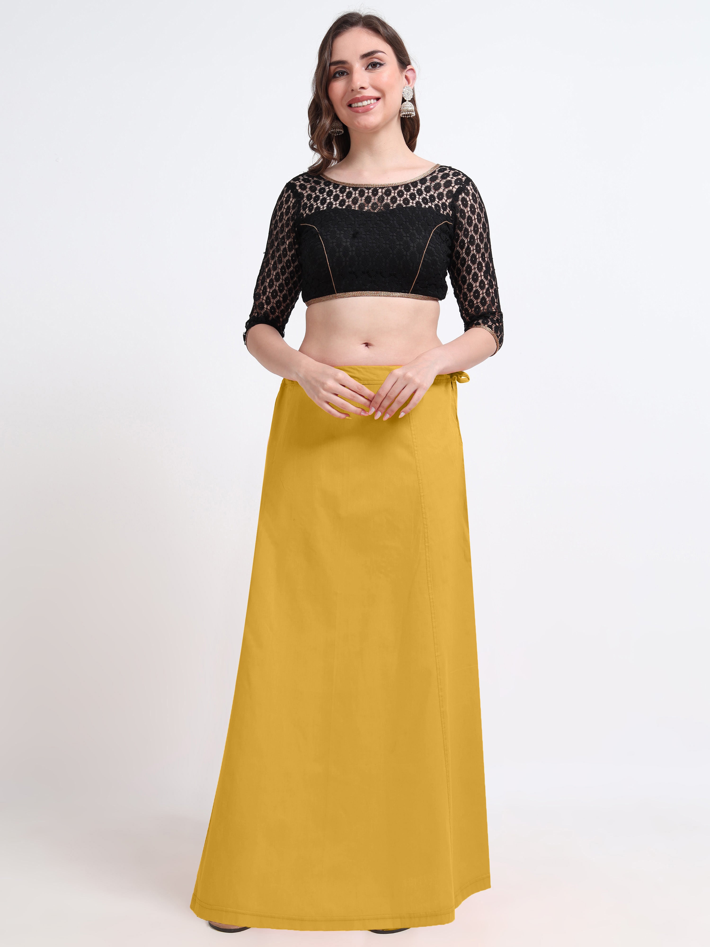 GlamLilly 100% Cotton Inskirt - Citrus0373