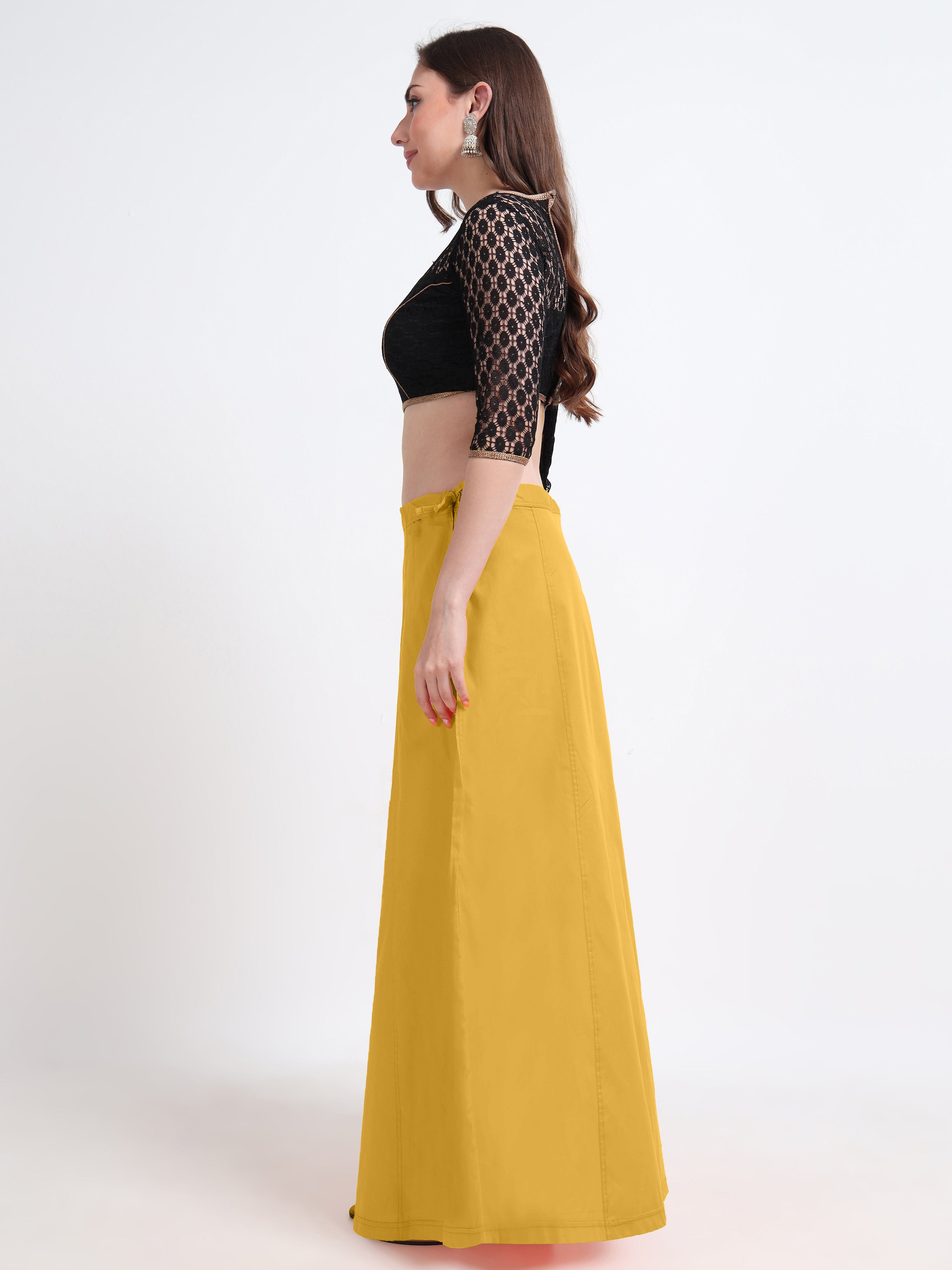 GlamLilly 100% Cotton Inskirt - Citrus0373