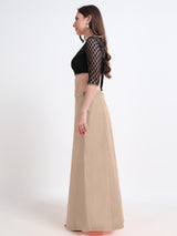GlamLilly Cotton Saree Inskirt · Champagne