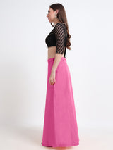 GlamLilly Cotton Saree Inskirt · Rose Bloom