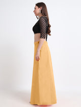 GlamLilly Cotton Saree Inskirt · Sunset Gold