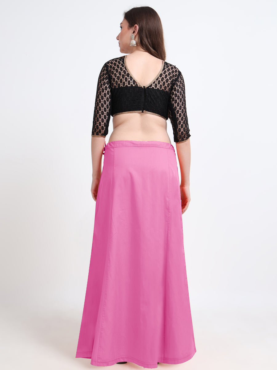 GlamLilly Cotton Saree Inskirt · Rose Bloom