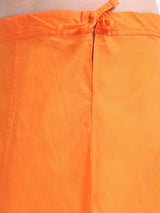 GlamLilly Cotton Saree Inskirt · Orange