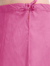 GlamLilly Cotton Saree Inskirt · Rose Bloom