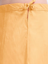 GlamLilly Cotton Saree Inskirt · Sunset Gold