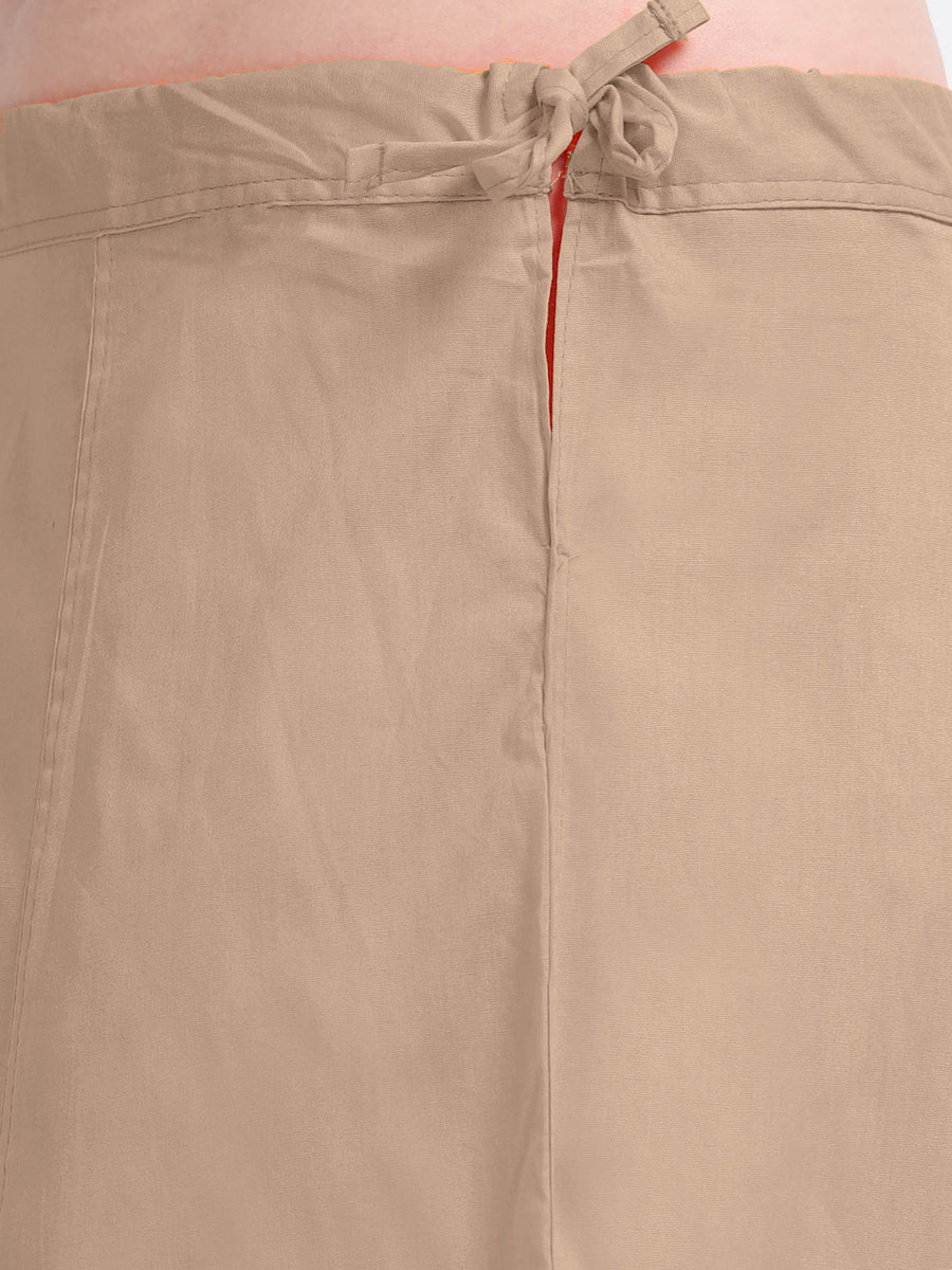 GlamLilly Cotton Saree Inskirt · Champagne