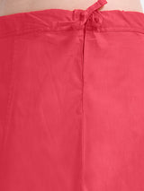 GlamLilly Cotton Saree Inskirt · Carmine
