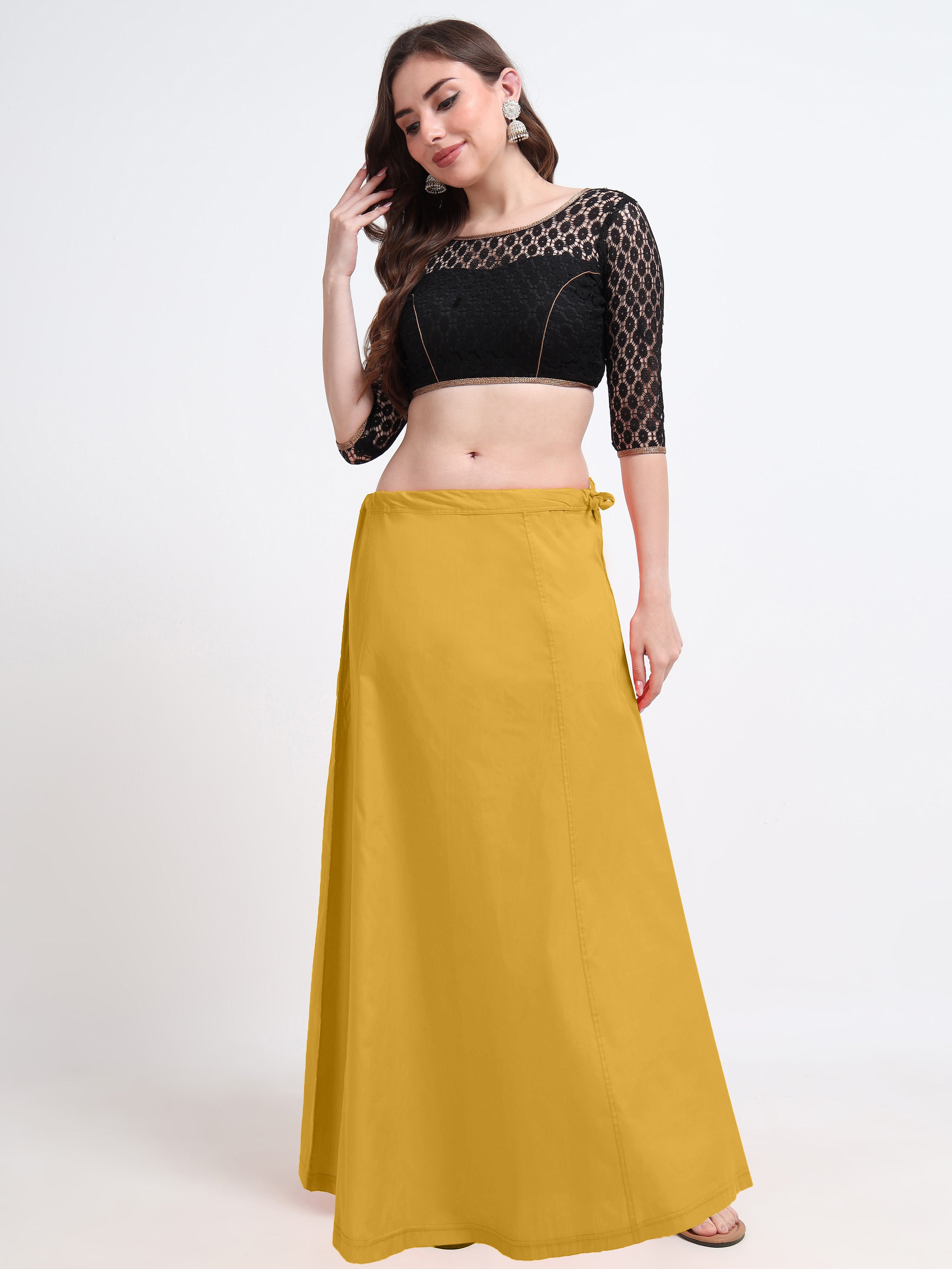 GlamLilly 100% Cotton Inskirt - Citrus0373