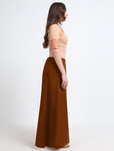 GlamLilly Cotton Saree Inskirt · Golden Oak