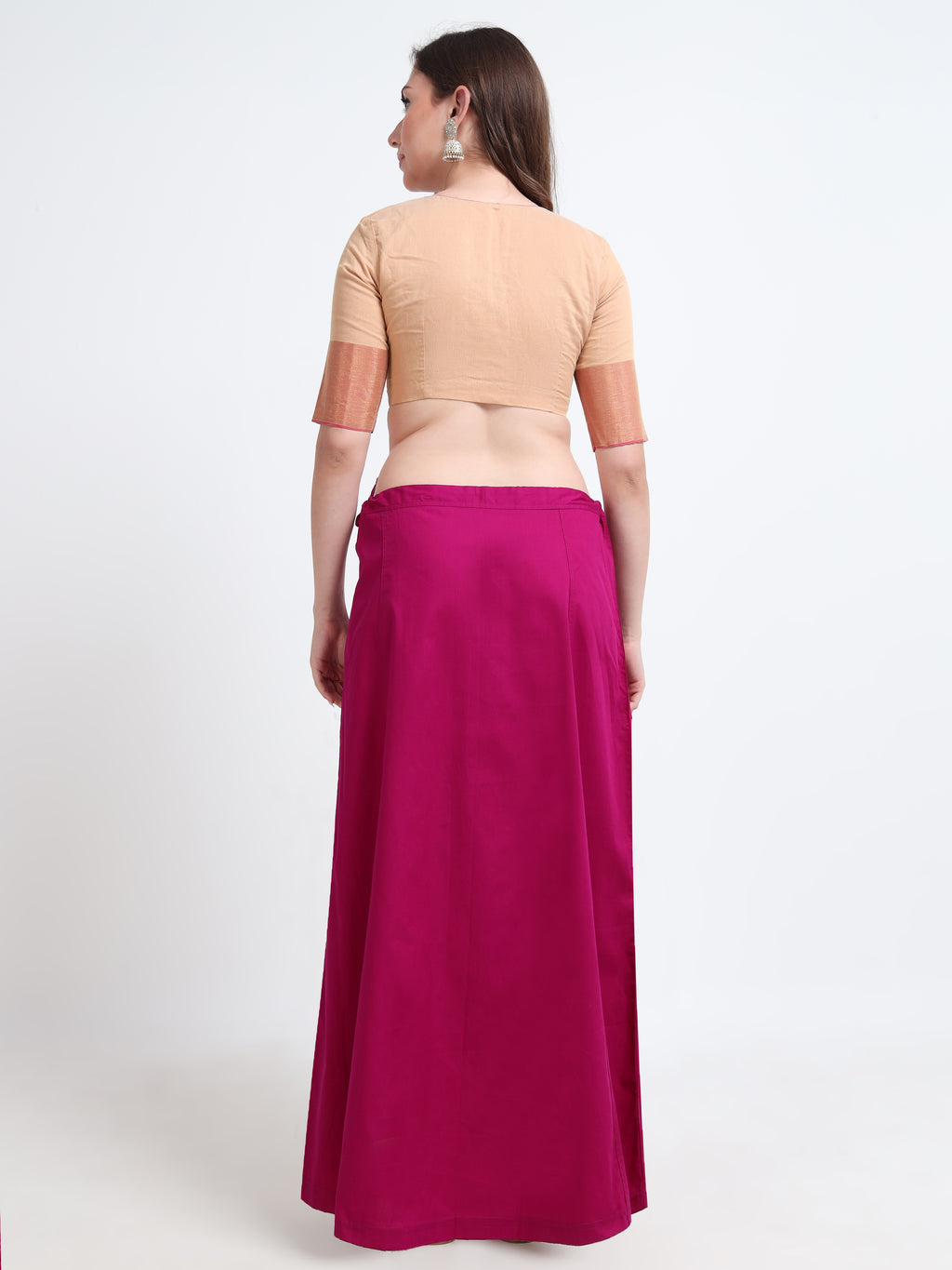 GlamLilly 100% Cotton Inskirt - Deep Orchid0025