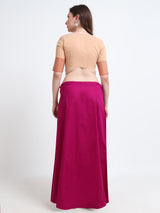 GlamLilly Cotton Saree Inskirt · Deep Orchid