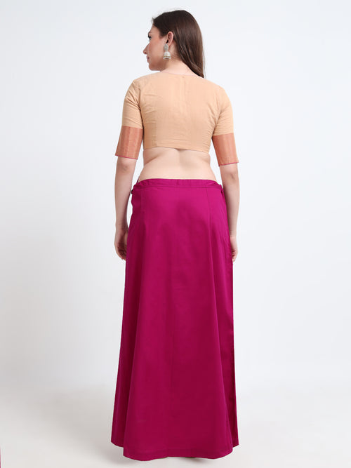 GlamLilly 100% Cotton Inskirt - Deep Orchid0025
