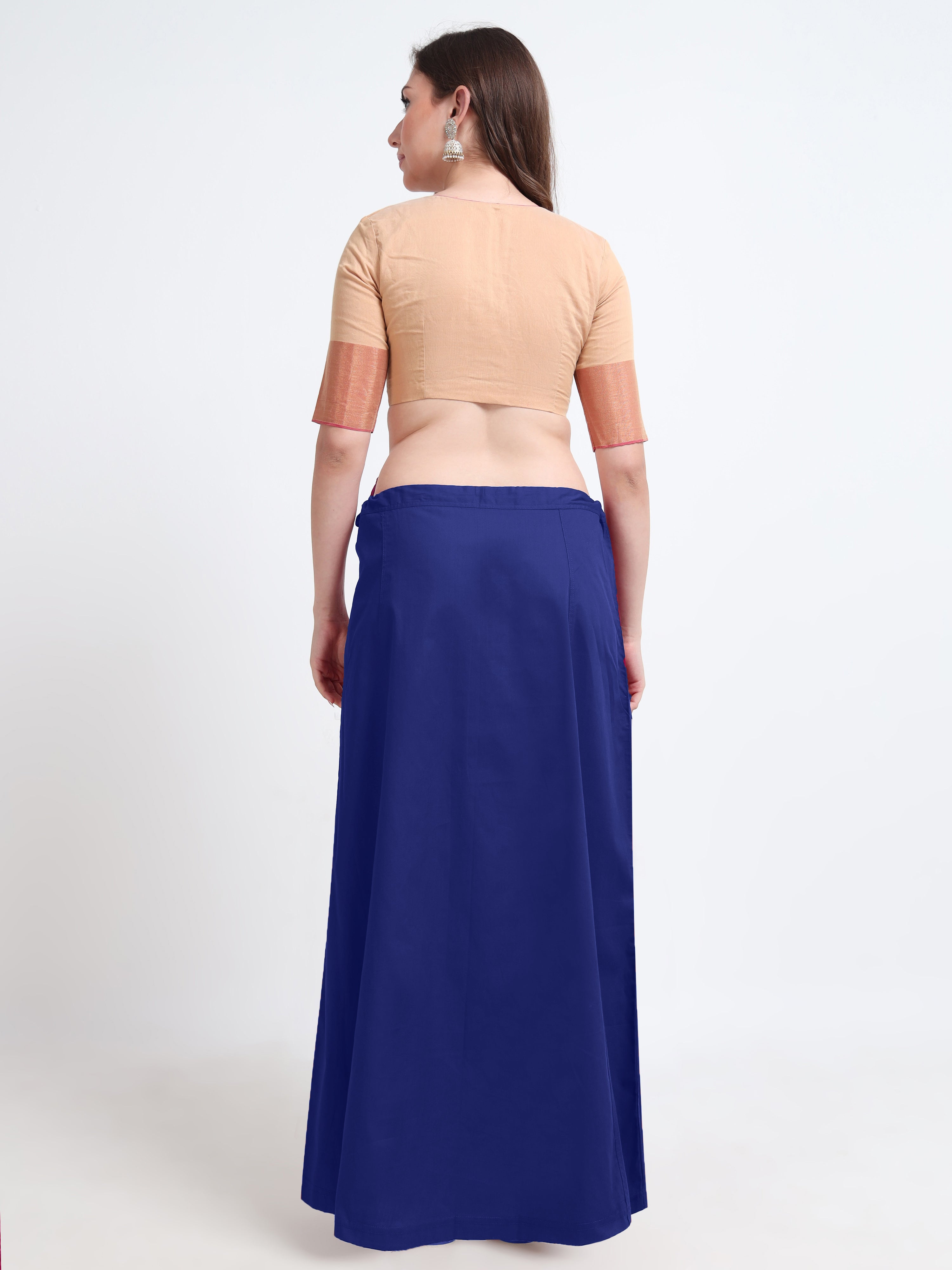 GlamLilly 100% Cotton Inskirt - Mazarine Blue0014