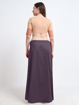GlamLilly Cotton Saree Inskirt · Mulberry Purple