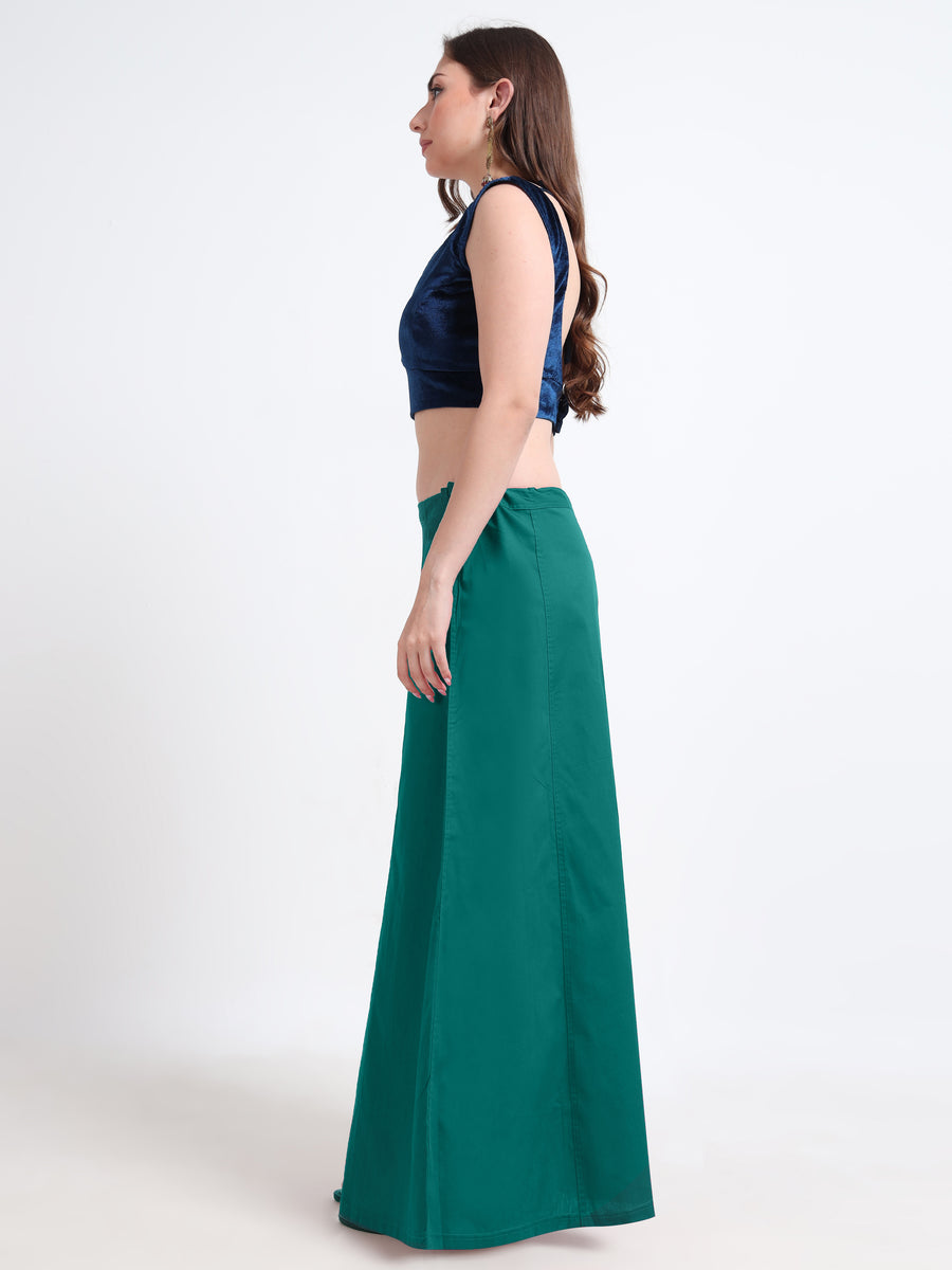 GlamLilly Cotton Saree Inskirt · Cadmium Green