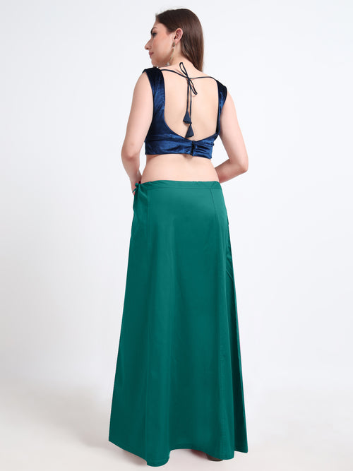 GlamLilly Cotton Saree Inskirt · Cadmium Green
