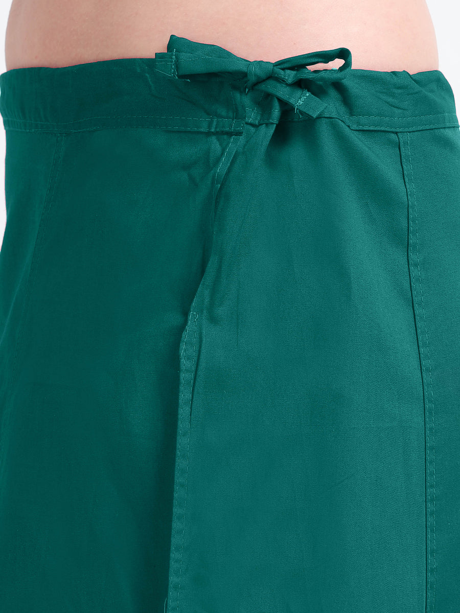GlamLilly Cotton Saree Inskirt · Cadmium Green