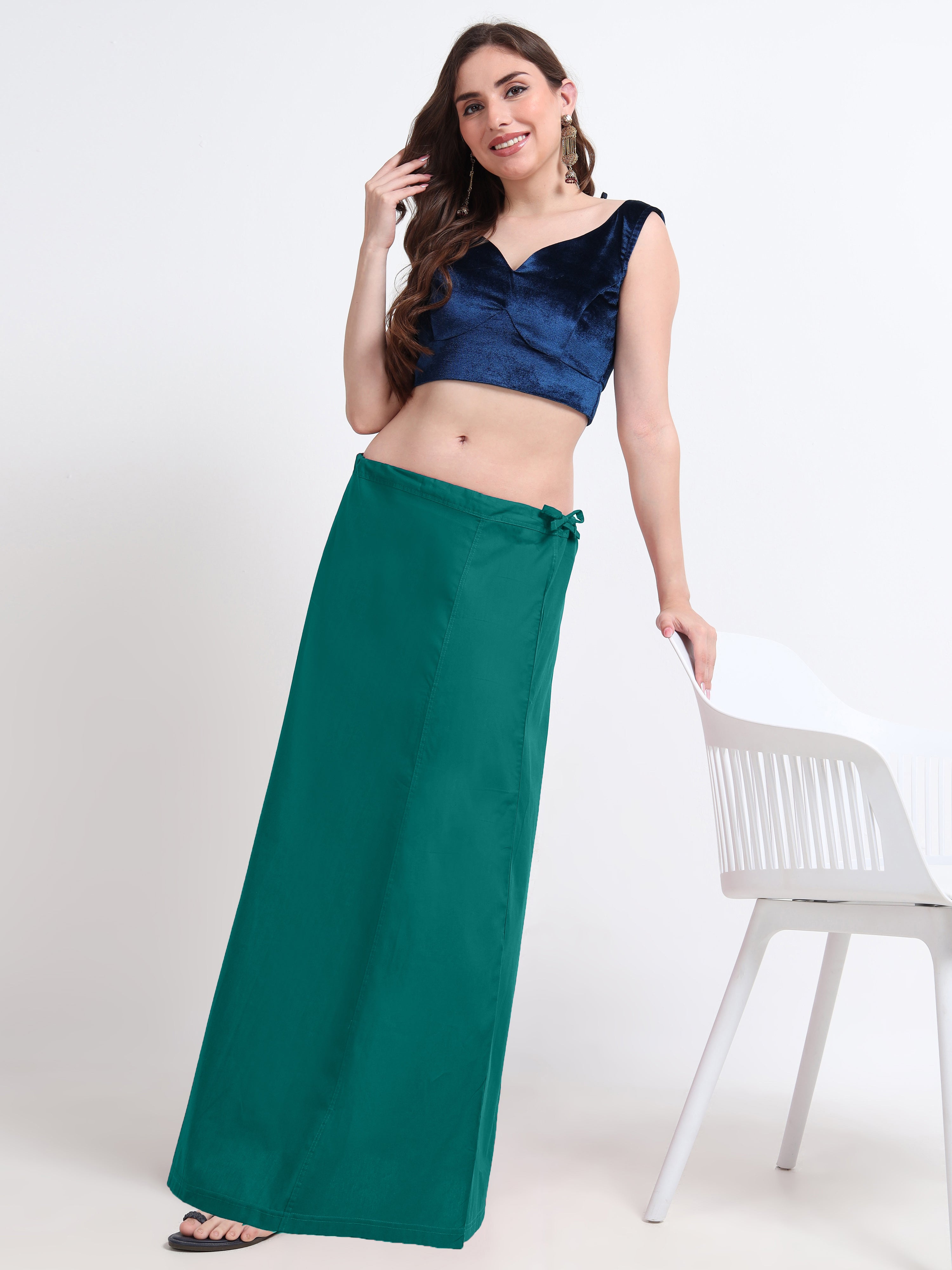 GlamLilly 100% Cotton Inskirt - Cadmium Green0389