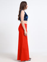 GlamViva Cotton Stretch Saree Inskirt · Orange