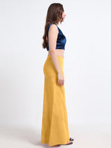 GlamViva Cotton Stretch Saree Inskirt · Light Yellow