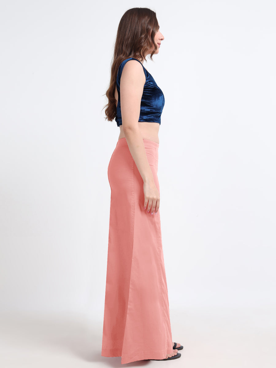 GlamViva Cotton Stretch Saree Inskirt · Peach