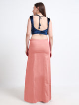 GlamViva Cotton Stretch Saree Inskirt · Peach