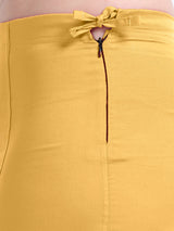 GlamViva Cotton Stretch Saree Inskirt · Light Yellow