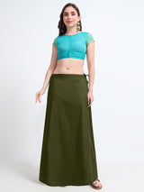 GlamLilly Cotton Saree Inskirt · Dill