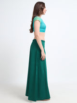 GlamLilly Cotton Saree Inskirt · Green (0335)
